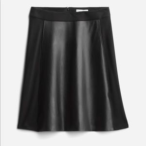 ⭐️Michael Stars Black XL Maggy Leather Panel Knit Skirt⭐️